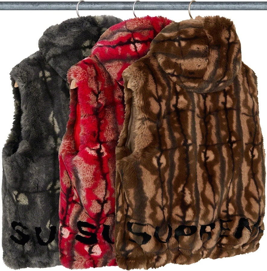 Faux Fur Hooded Vest